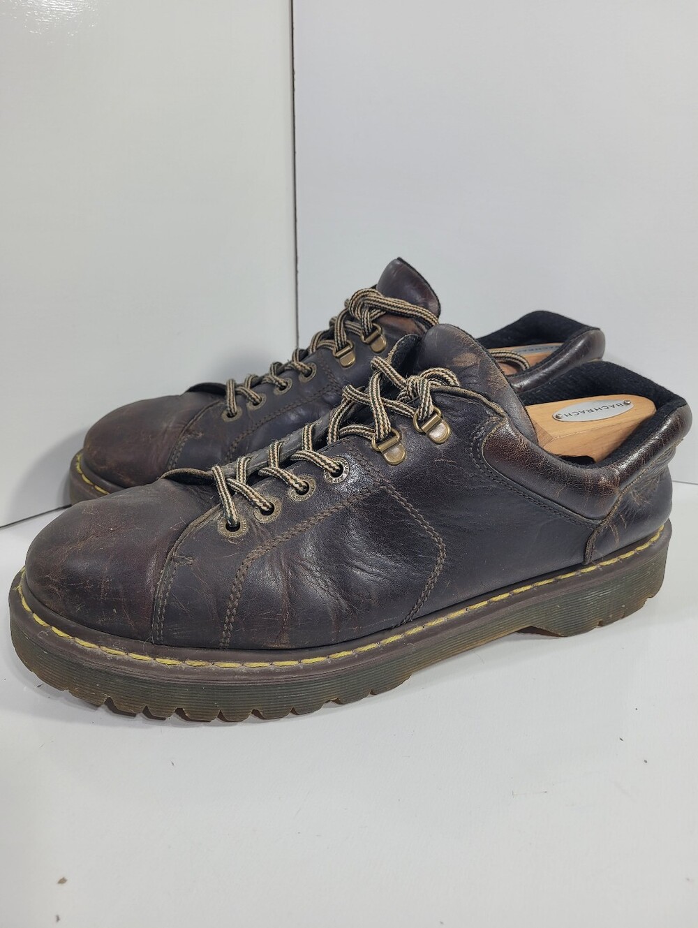 VTG Dr Martens 8312 Chunky Brown Leather Oxfords Shoes Mens Size 13 Low Boot Y2K